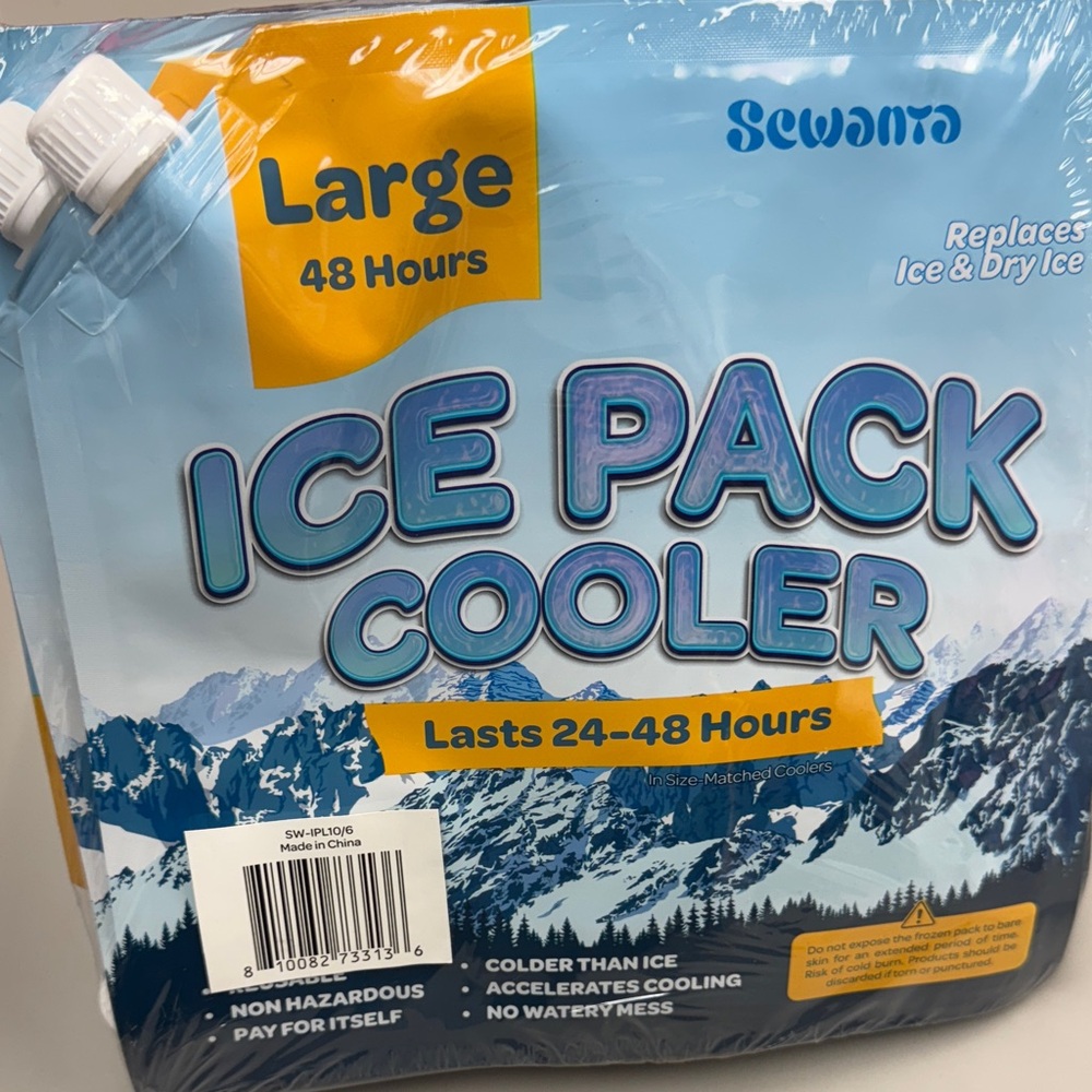Large Ice Pack Cooler - Blue